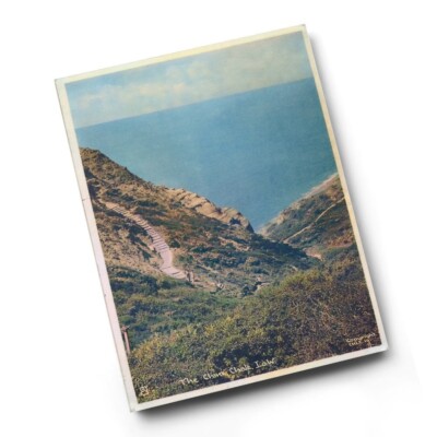 A4 PRINT - Vintage Isle of Wight - The Chine, Chale (b)