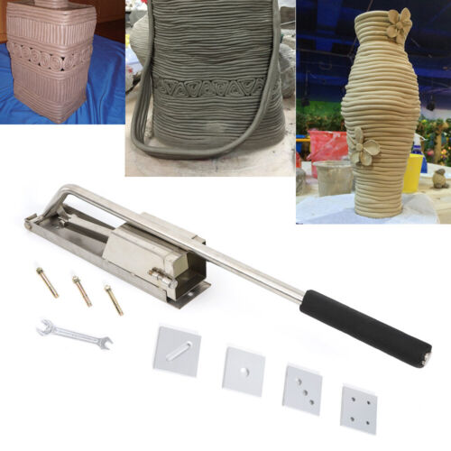 4-layer Clay Extruder Mud Clay Pottery & Ceramics Extruder Tool Stainless 4 Dies - Afbeelding 1 van 12