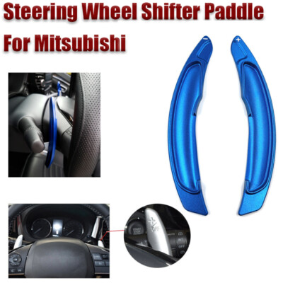 Blue Car Steering Wheel Shifter Paddle For Mitsubishi Lancer EVO X Outlander
