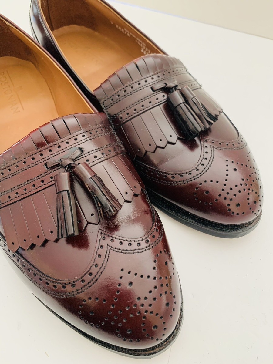 靴 Bostonian 8 US vintage Bostonian Vintage Dark Cherry Color Shoes for Men *Size 8* | eBay