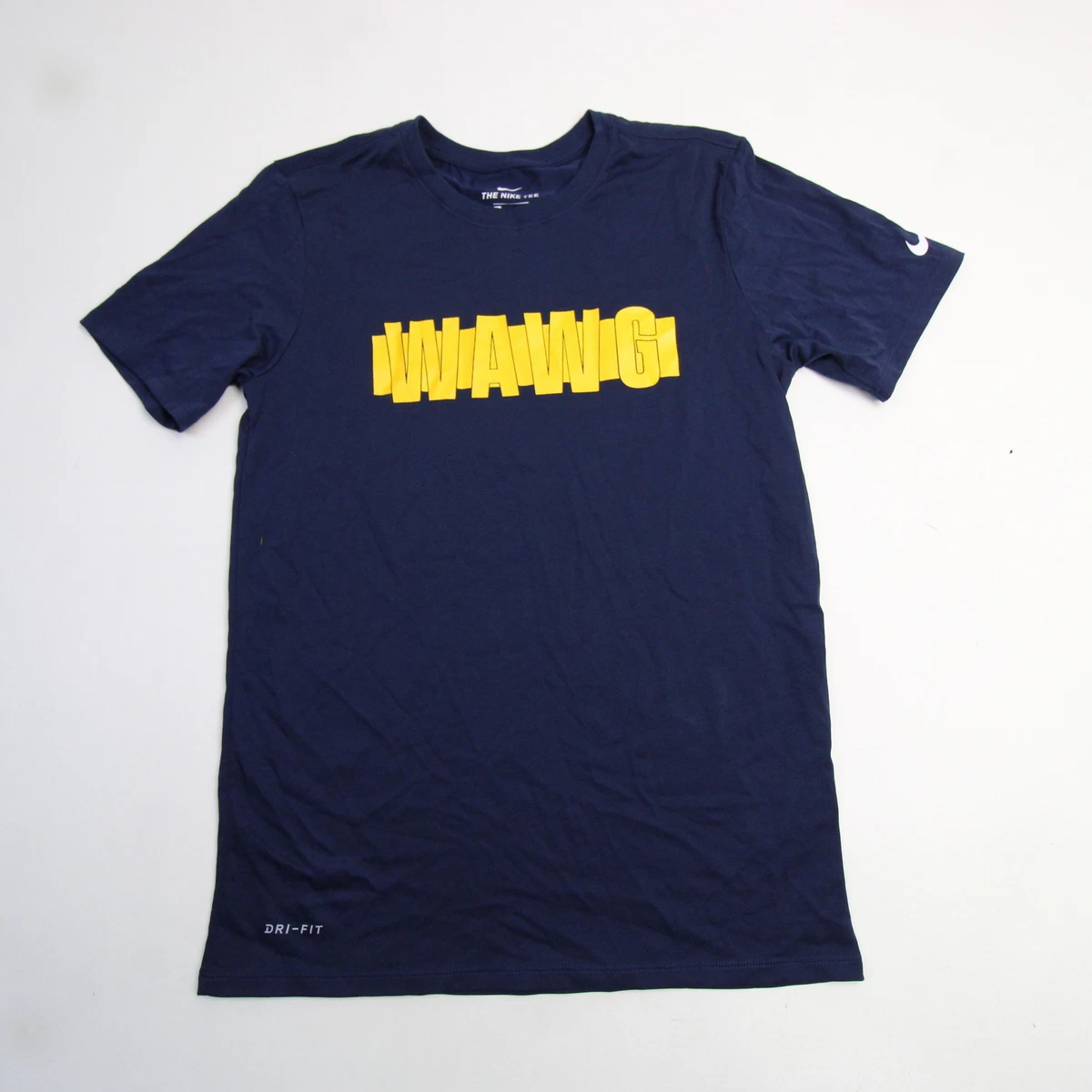 Navy blue and hotsell gold nike shirt