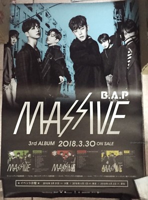 B.A.P MASSIVE 2018 Taiwan Promo Poster (BAP) | eBay