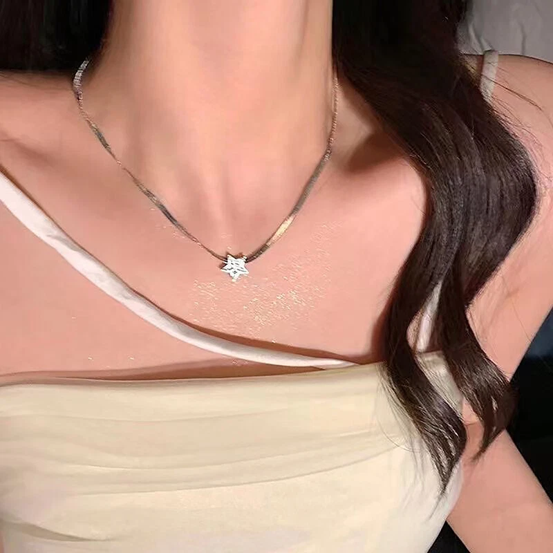 Diamond pentagram best sale necklace