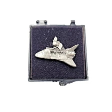 NASA Space Shuttle 3D Pewter Lapel Hat Tie Pin The Buckle Connection