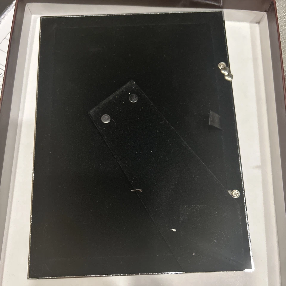 Papyrus Photo Metal Frame 5X7 Easel Jewels Crystals hearts Enamel cream - Image 3 of 4