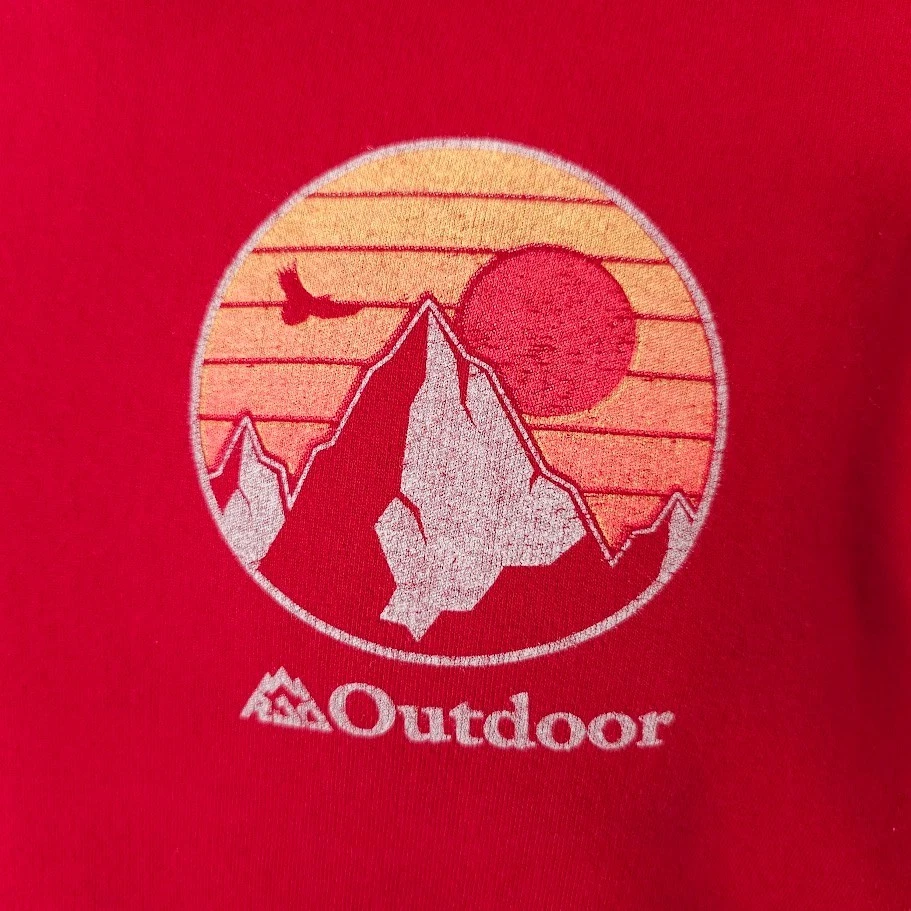 Crested Butte Sweatshirt Hoodie Mens Size Small Red Rocky Mountains Colorado