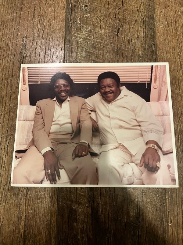 Fats Domino & Buckwheat Zydeco 8x10 Private/Personal RARE Photograph