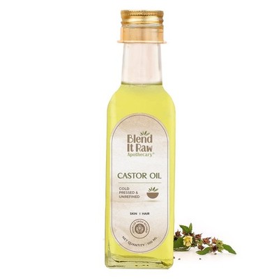 Blend it Raw Apothecary Cold Pressed Castor Oil (Arandi Oil)�for Hair Growth,
