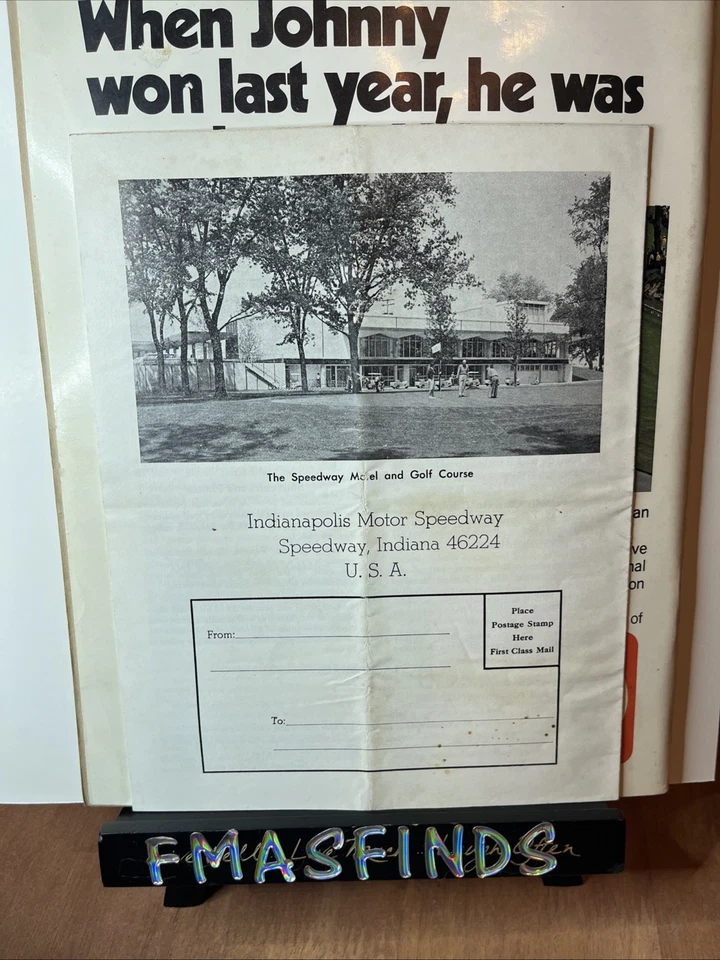 V3 1975 Official INDIANAPOLIS 500 Indy Race Program BOBBY UNSER - Image 4 of 4