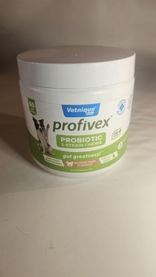 Vetnique Labs Profivex Probiotics 5 Strain Chews 60 Chews Exp:8/2026
