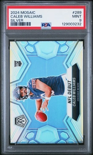2024 PANINI MOSAIC SILVER #289 CALEB WILLIAMS ROOKIE RC PSA 9