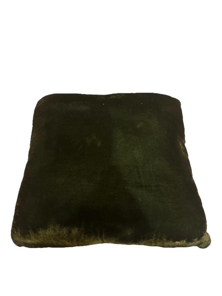 Винтажная игольчатая шевронная подушка зеленый коттедж сердечник ретро  - Изображение 2 из 3