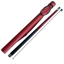Champion HK Dragon Pool Cue Stick – Wine Color | Low Deflection Shaft + Red Case