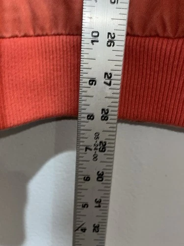 Jack Spade Warren Street New York Mens XL Red Orange Bomber Jacket Zip Front 2Ab image 7