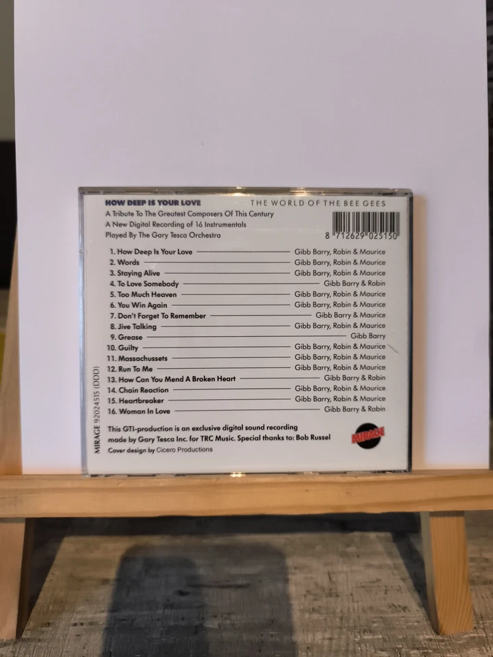 HOW DEEP IS YOUR LOVE (SINGLE ) 4 TRACKS 1990 von THE... | CD | Zustand sehr gut - Bild 2 von 2