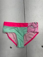 Justice Pink Green Basic Bikini Swim Bottoms Girls Size Medium 10