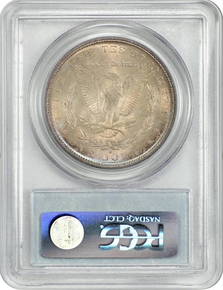 1882-S $1 Morgan Silver Dollar PCGS MS64 CAC Toned - Image 2 of 2