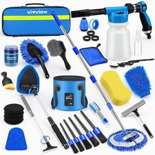 36Pcs Blue Car Wash Detailing Kit Car Cleaning Set with Foam Gun Sprayer