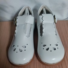 Toddler Little Girl White Mary Jane Dress Shoes - Ballet Flats 8M Wedding Easter