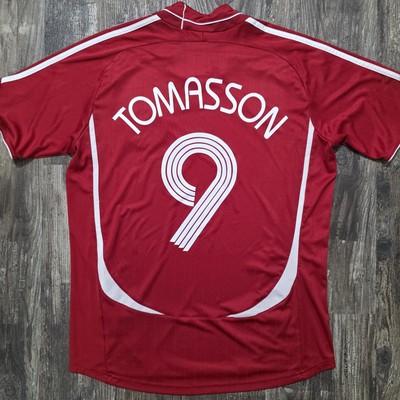 2006 Adidas Denmark Home Soccer Jersey Jon Dahl Tomasson Men M