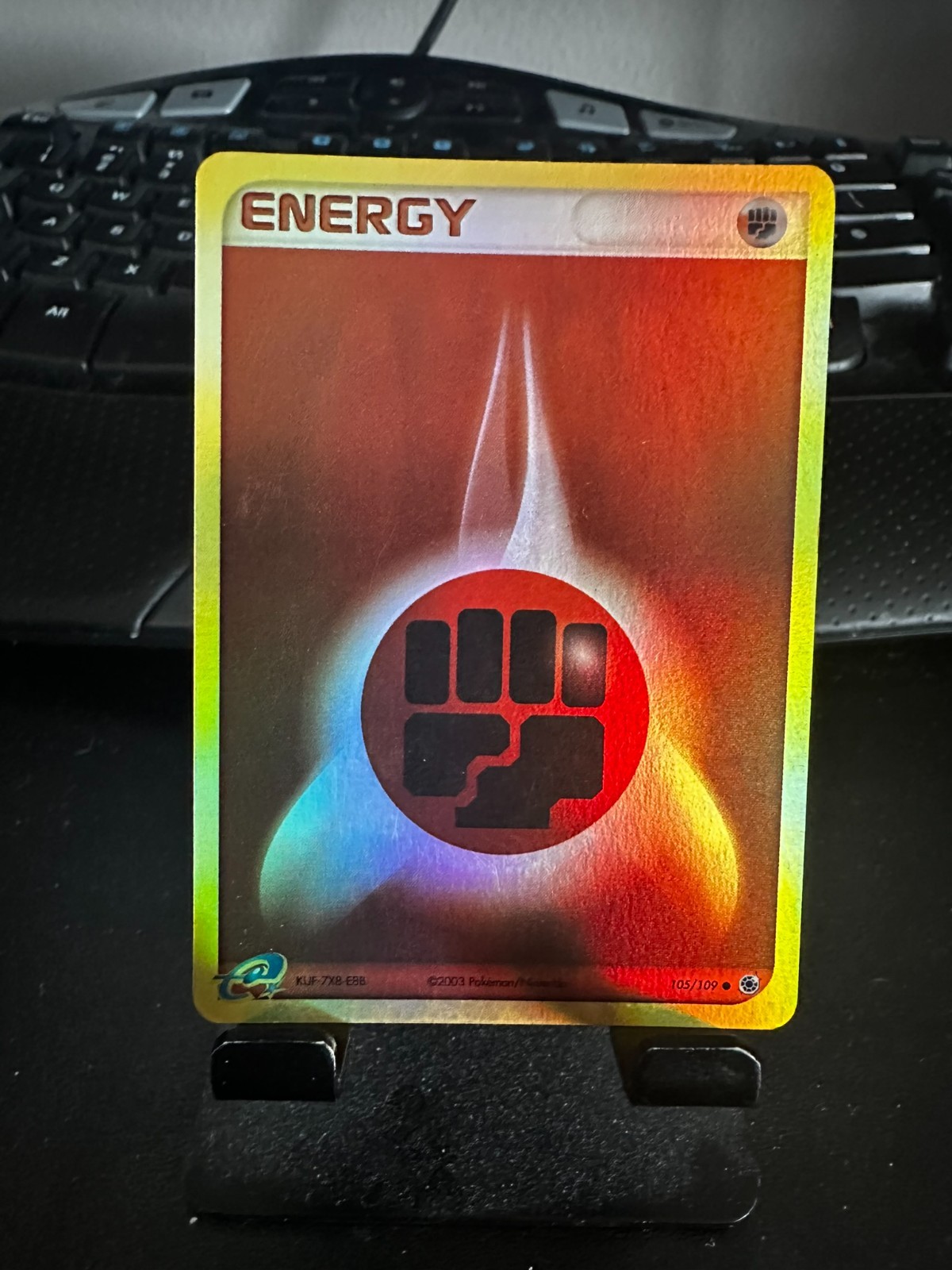 Pokemon Card - Fighting Energy Ruby and Sapphire 105/109 Common Reverse Holo