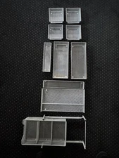 Multi Compartment Mesh Wire Utensil Drawer Organizers 11 separate pieces