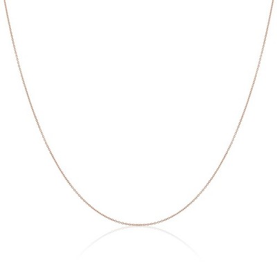Leicht 9 Karat (375) Rotgold Belcher Kette 40,6 cm - 50,8 cm (16 - 20 Inches)