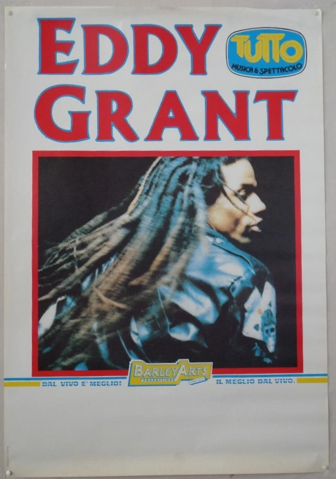 original promo poster EDDIE GRANT live in 1998 Milan Rolling Stone (178)