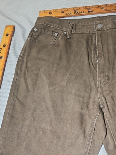 Levis 541 Jeans Mens 40x30 Brown Denim Straight Casual Trouser Pants Western - Picture 3 of 16