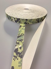 1.5" Nylon Webbing AOR2 Camo 55301 One Side Pattern 10 Yds USA