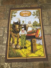 Canals 1895 Vintage Tea Towel New 100% Cotton Made In England