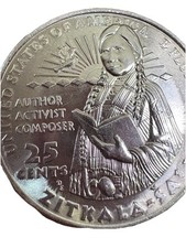2024 P Zitkala-Sa Quarter, 'IN COD WE TRUST' Error and dd errors on reverse