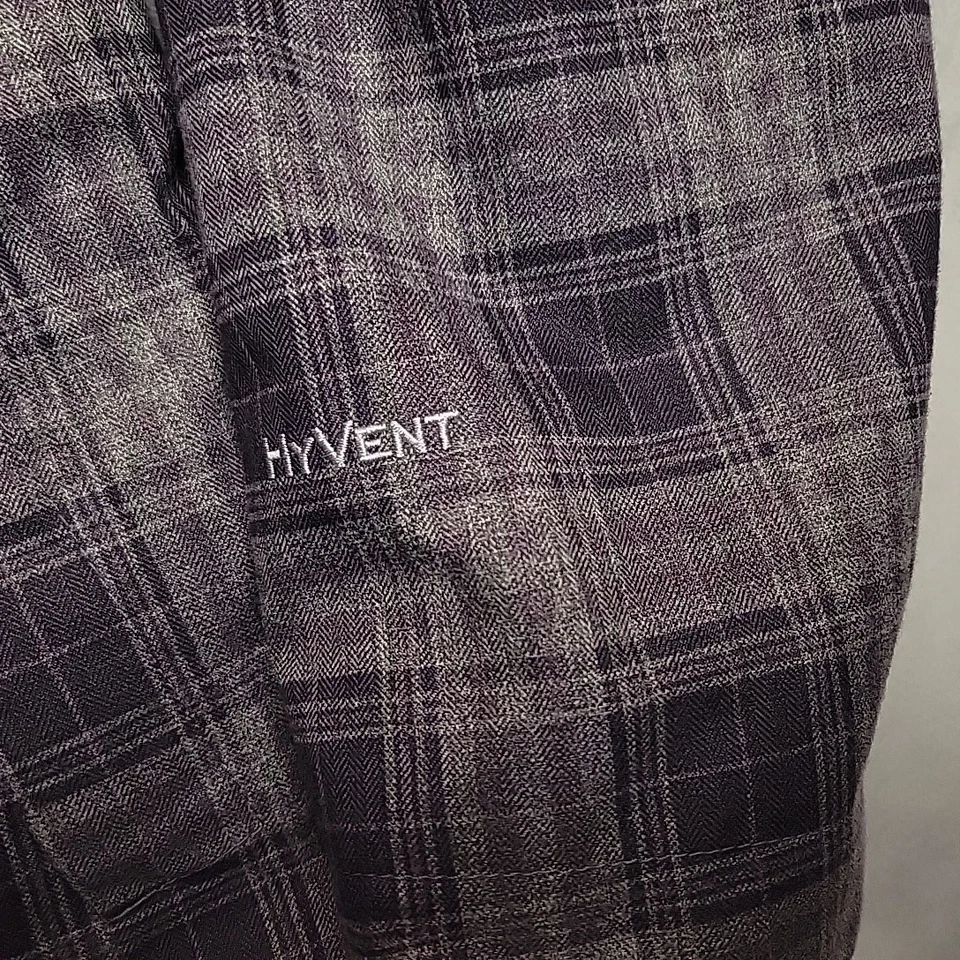 North Face куртка женщин L фиолетовый серый клетку HyVent водонепроницаемый с капюшоном лыж снега - Изображение 2 из 4