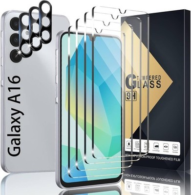 [4+3 PCS] Screen Protector & Camera Lens Protector for Galaxy A16 High Clarity
