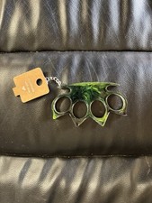 Black Green Acrylic Keychain