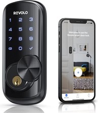 Smart Door Lock, Revolo 5-in-1 WiFi Keyless Entry Door Lock Deadbolt - WFP01