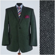 Grey Barleycorn Blazer 44R US Size ROY ROBSON Mens Wool Sport Coat Jacket