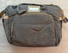 GPED Diaper Bag With Travel Bassinet ,Changing Pad, and USB