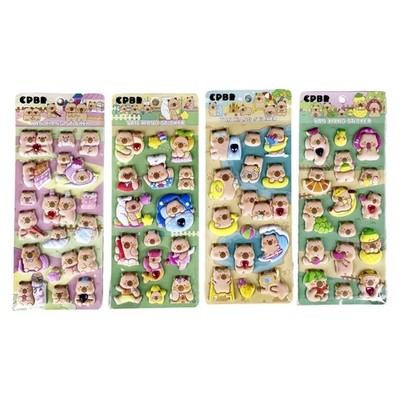 3D Puffier Sticker Sheets Decorative Sticker Cute Small Sticker for Kids Adults
