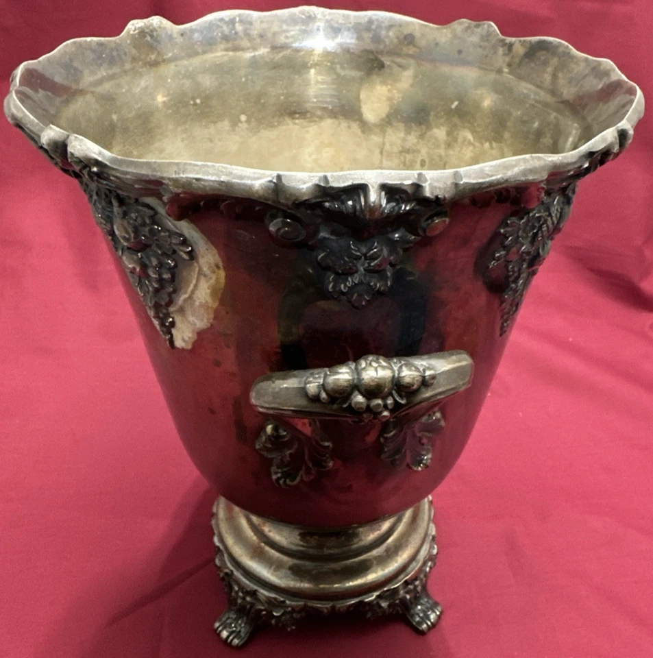 Placa de prata 11,5" KING FRANCIS vinho/champanhe/balde de gelo Reed & Barton #1685 - Imagem 4 de 4