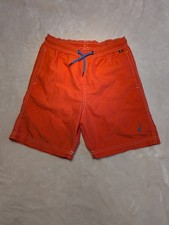 Nautica Boys Medium 10-12 Orange Swim Shorts With Mesh Lining