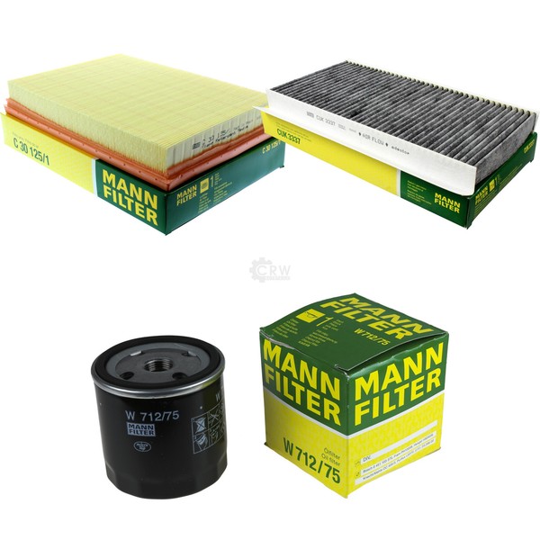MANN-FILTER Inspektionspaket FüR Opel Tigra Twintop Corsa C 1.4 1.8 Vauxhall-image