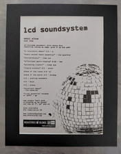 Lcd Soundsystem Debut Album Promo Original Album Advert Mounted 14x11"