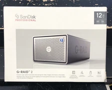 SanDisk Professional G-RAID 2 12TB (2x 6TB) 2-Bay Thunderbolt 3 USB-C Enterprise