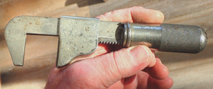 Unique & Scarce Antique Benton 7" Adjustable Wrench Vintage