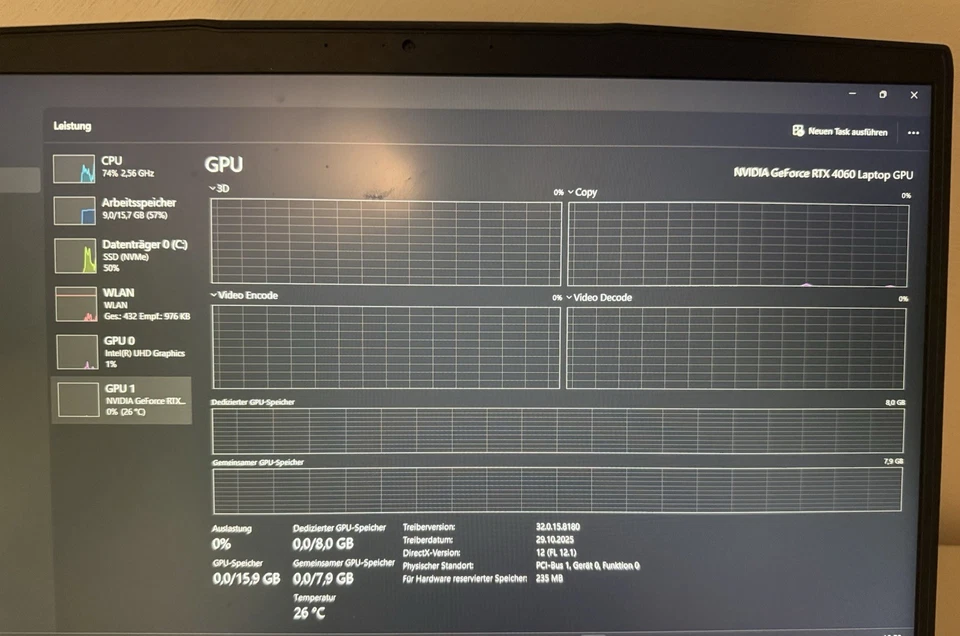 Gaming-Laptop | RTX 4060 | Intel i5-12450H | 16 GB RAM | Sehr guter Zustand - Bild 4 von 4