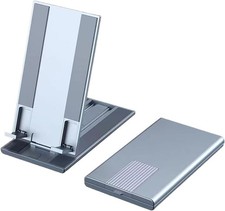 Dual Folding Cell Phone Stand, Fully Adjustable Foldable Desktop Phone Holder Cr
