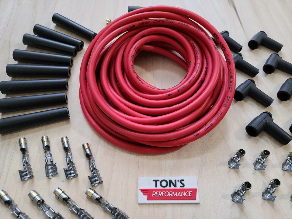 Universal MSD Super Conductor 8.5mm Rojo Bujía Cable HEI Kit v8 Bk Recto Foto 4 de 4