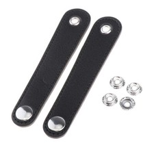 1Pair Bellows Holder Strap Accordion Bellows Spare Parts Straps, Black