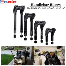 Club Style 1" Pullback Handlebar Riser For Harley Dyna Softail Touring Sportster